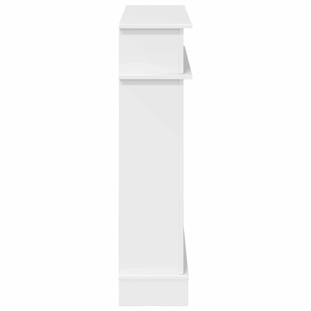 Cornice per camino Bianco Lucido 102 x 26 x 100 cm 8006646