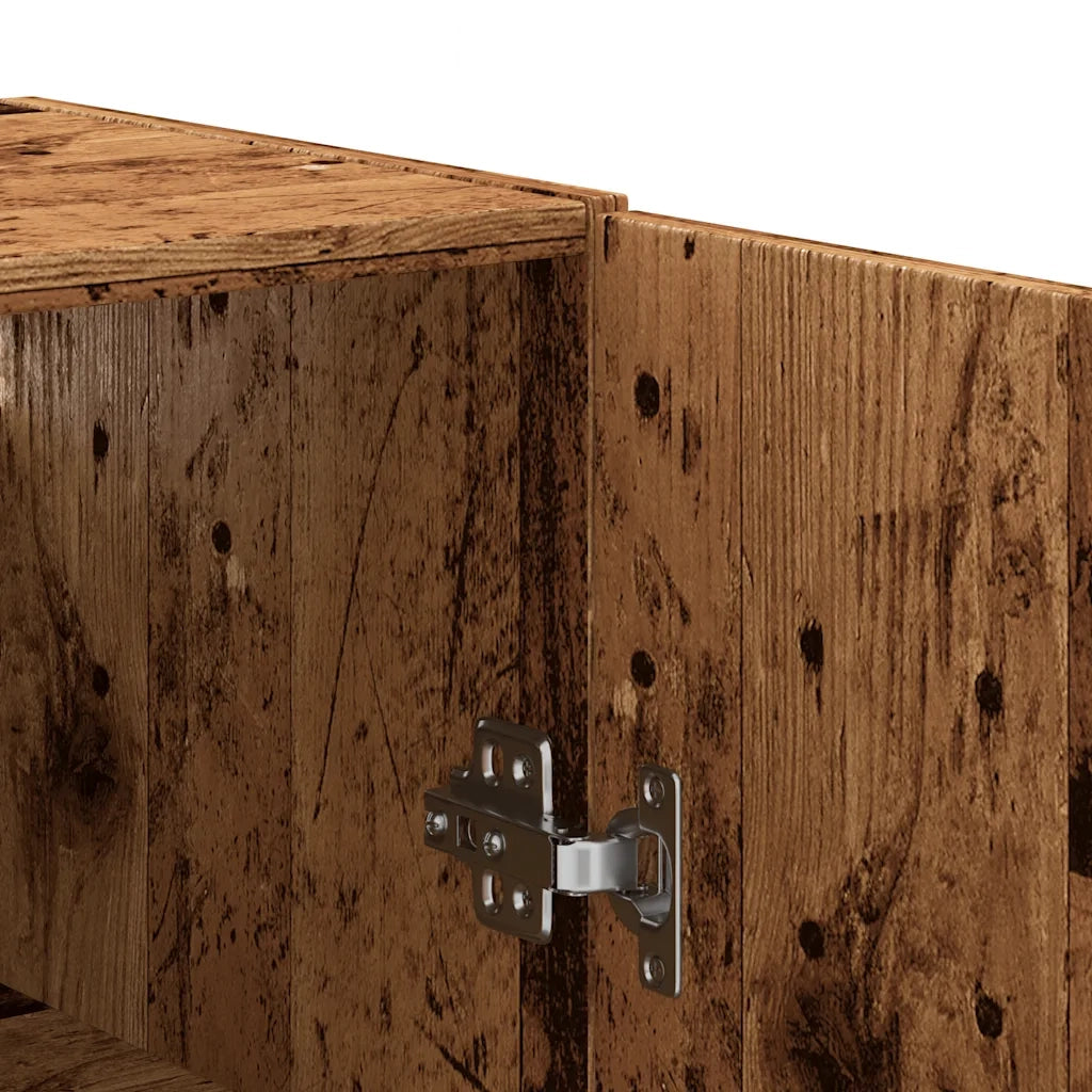 Mobile a Parete Legno Antico 69,5x34x90 cm 857292