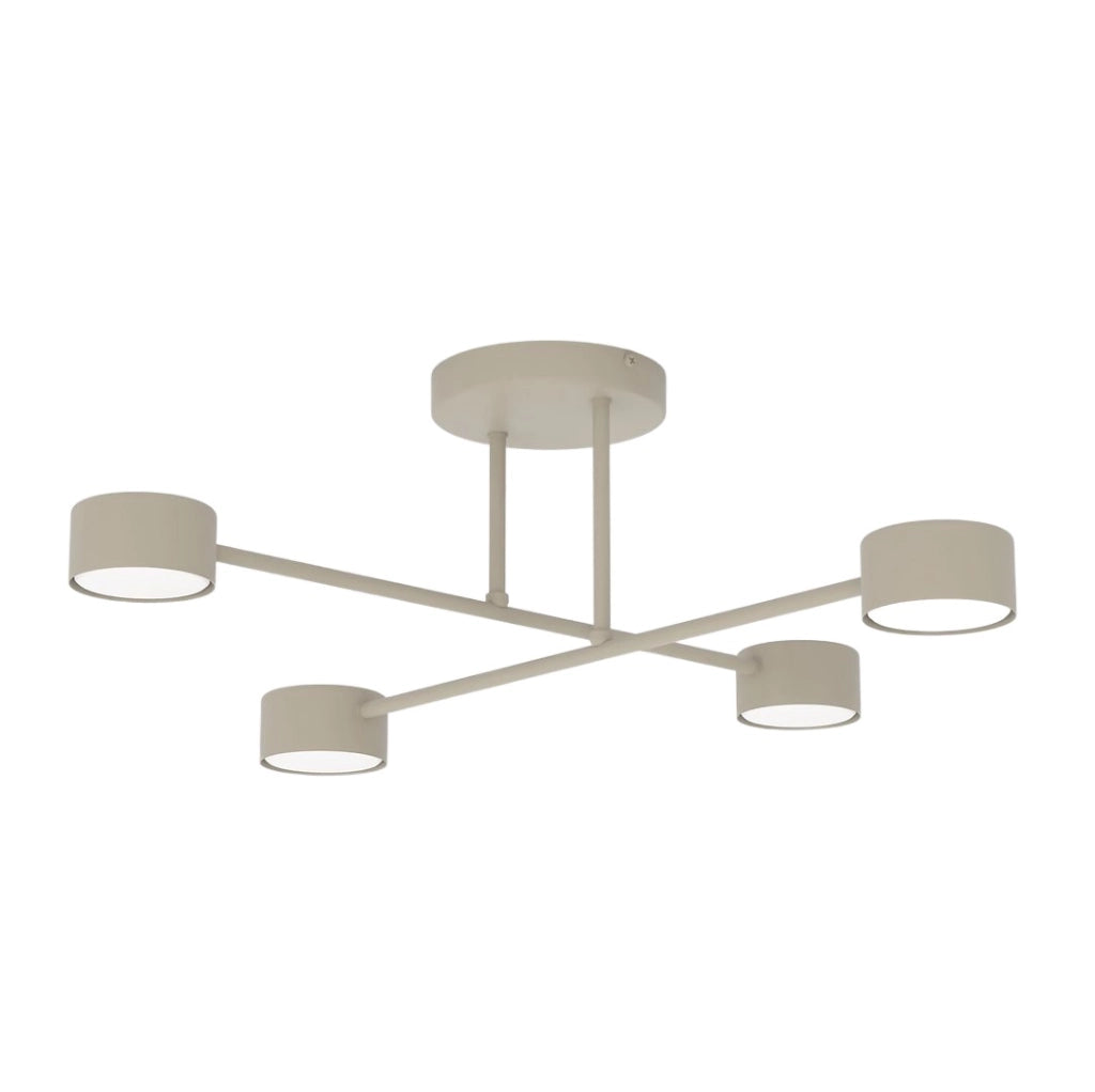 Plafoniera moderna HALO beige 4xGX53 Emibig