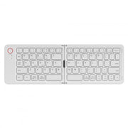 Tastiera Bluetooth opaccia, silenziosa e compatta, universale per smartphone, laptop, tablet e uso ufficio (bianca)