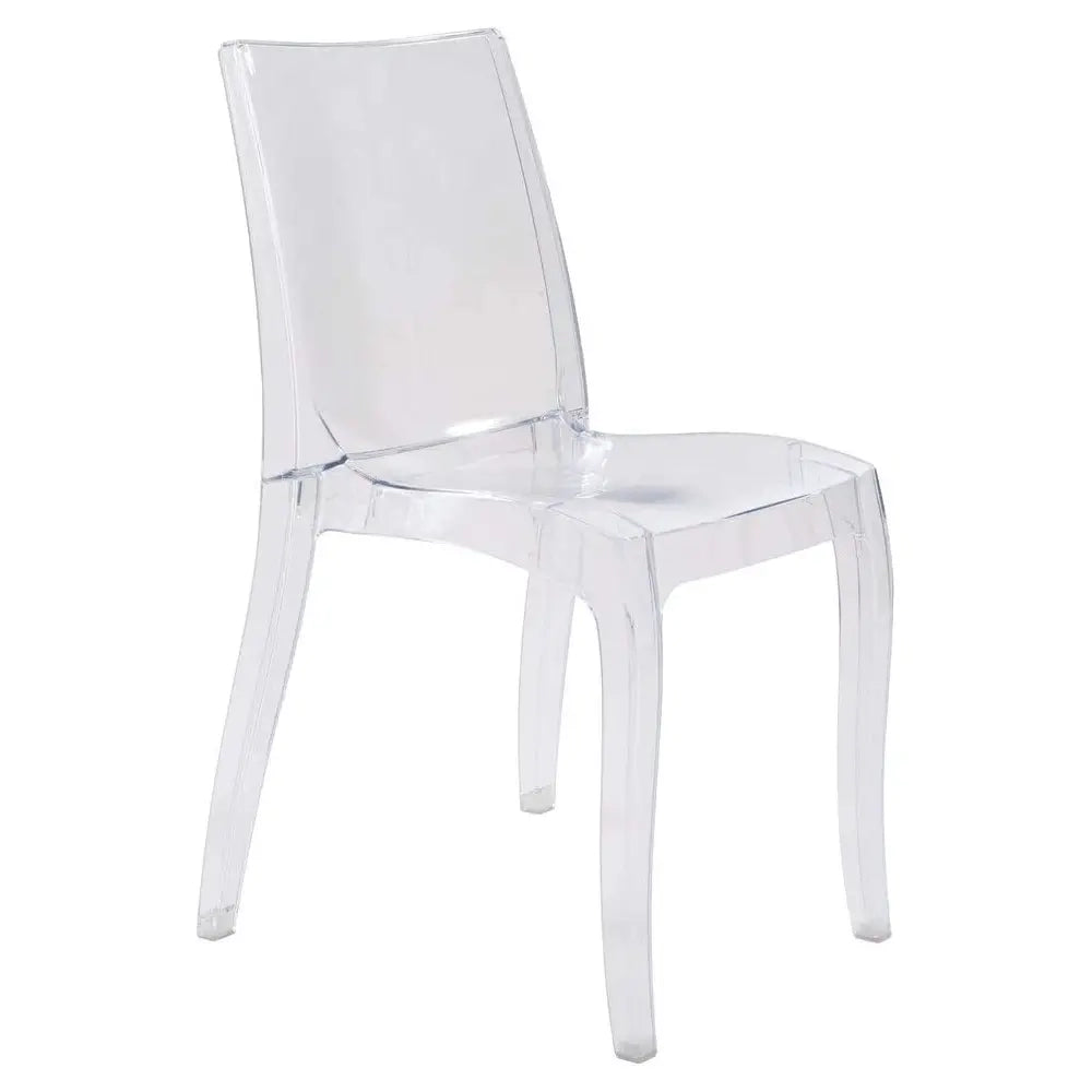 Sedia in policarbonato Cristal Light Trasparente