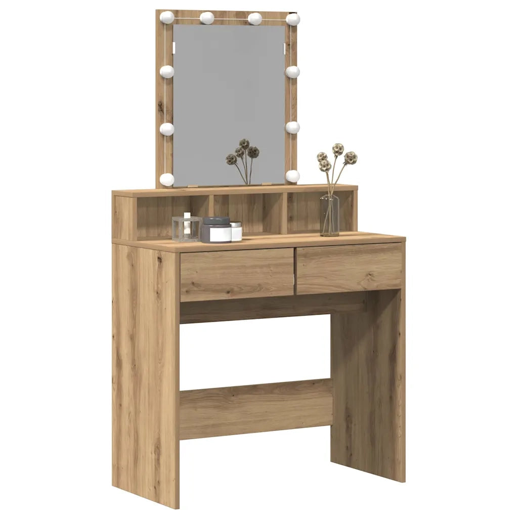 Tavolo da Trucco rovere artigianale 80 x 41 x 144.5 cm 862301