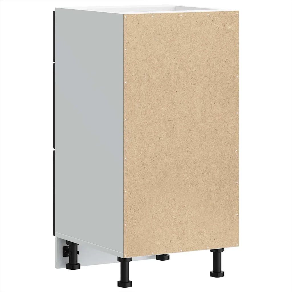 Mobiletto da cucina "Kalmar" Nero in legno ingegnerizzato 854241