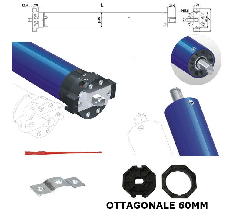 TAPPARELLA ELETTRICA 55 KG MOTORE 220 V SERRANDA CASA AUTOMATICA SALI E SCENDI