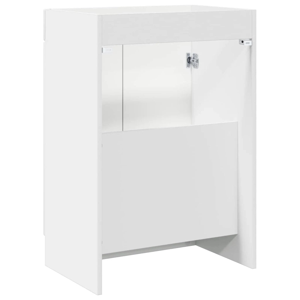 Mobiletto da bagno sotto il lavello Bianco Lucido 890008