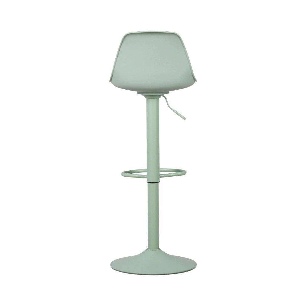 Set 2 sgabelli da bar in similpelle regolabili, verde celadon