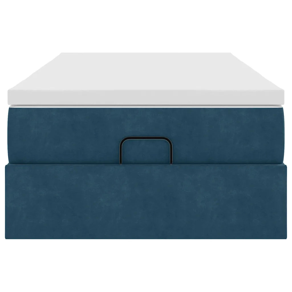 Struttura Letto Pouf con Materasso 80x200 cm Velluto 3311151