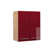 Pensile da cucina Fame-Line Bordeaux lucido/Rovere dorato 60 cm Vicco