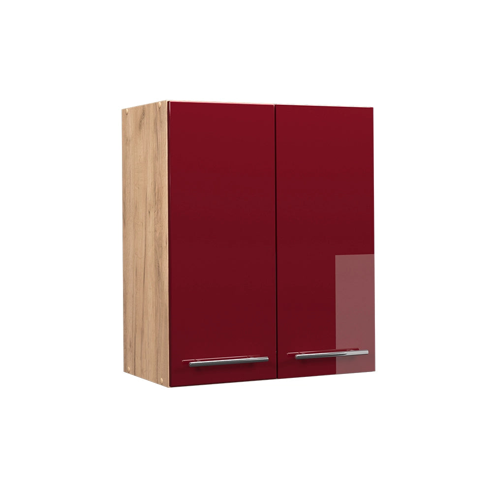 Pensile da cucina Fame-Line Bordeaux lucido/Rovere dorato 60 cm Vicco