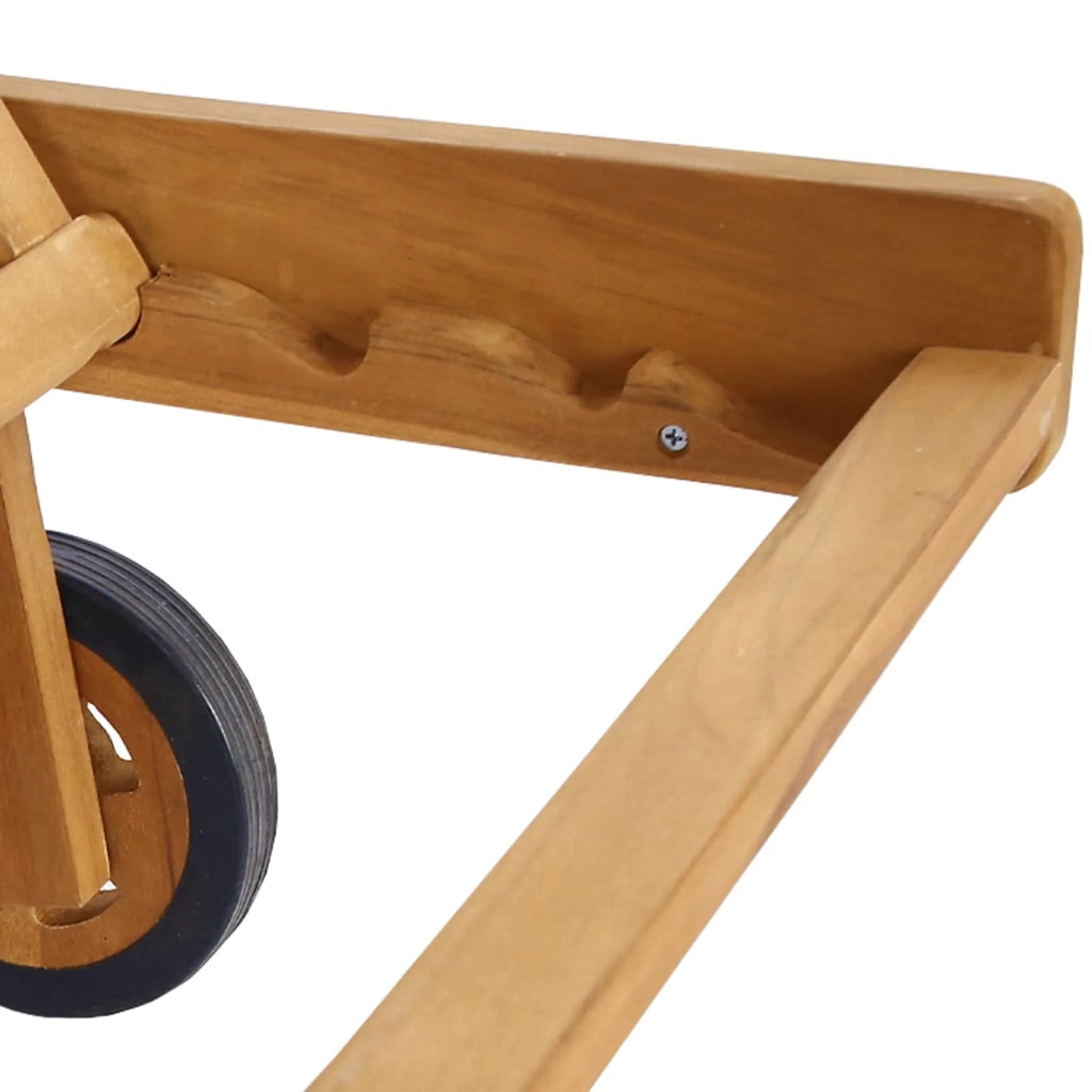 Lettino da sole Marrone Legno di teak solido 42032681