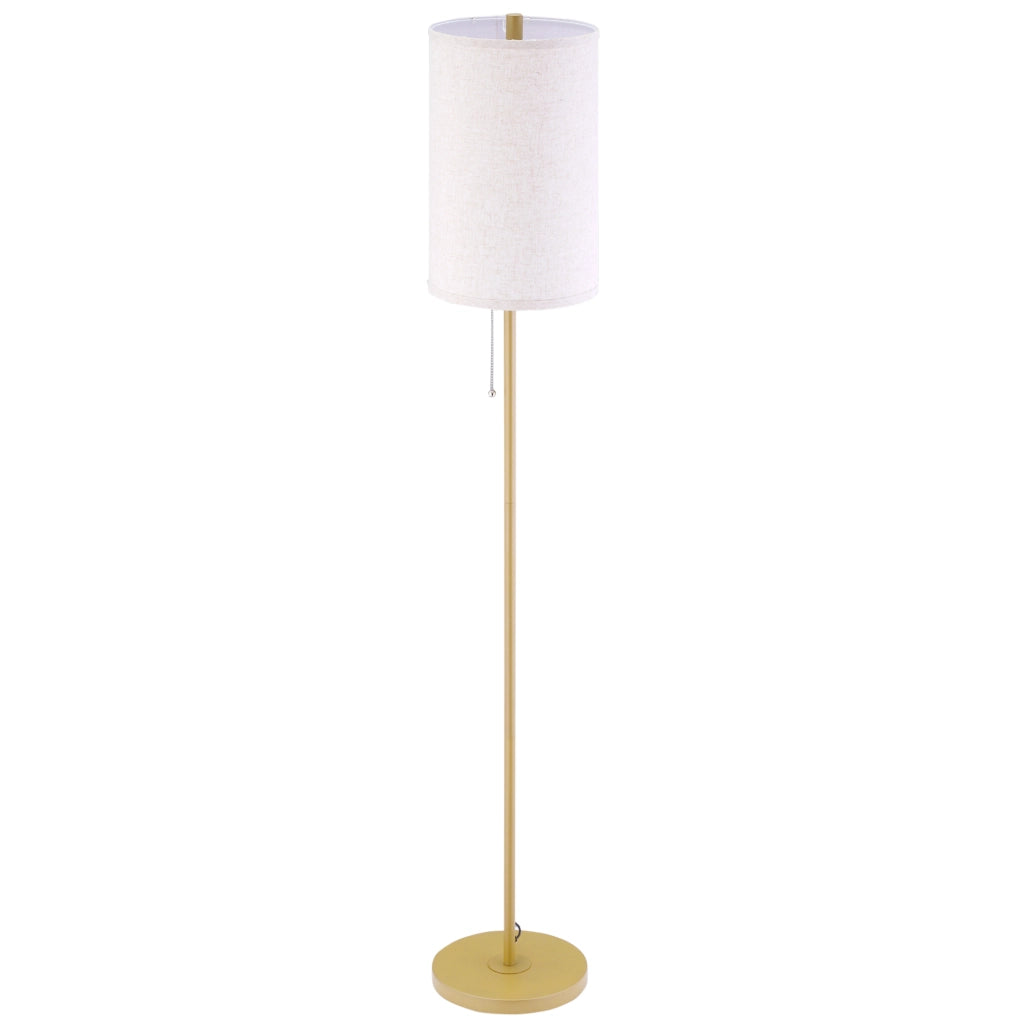 Lampada da terra ¨C zephmum ¨C oro e bianco