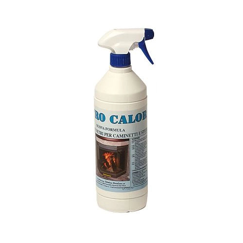 DETERGENTE PER VETRI DI STUFE E CAMINETTI VETRO CALOR LT.1