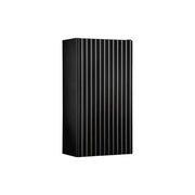 Mobile da bagno VANO – 1 porta – Nero opaco – L30 × P18 × H57 cm – Da appendere