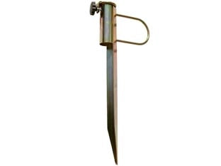 PICCHETTO OMBRELLONE IN ACCIAIO  per pali ø mm.2232    VETTE