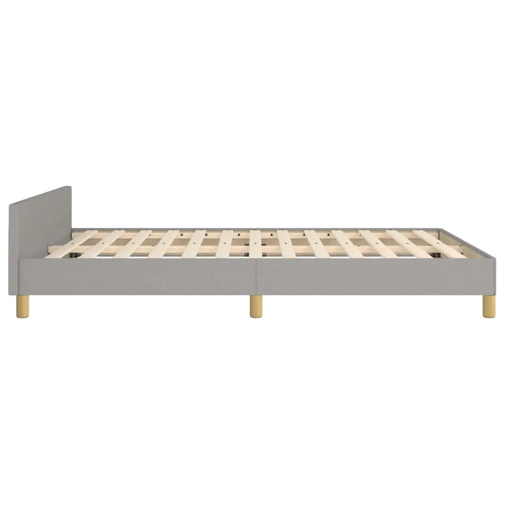 Giroletto senza Materasso Grigio Chiaro 140x190 cm Tessuto