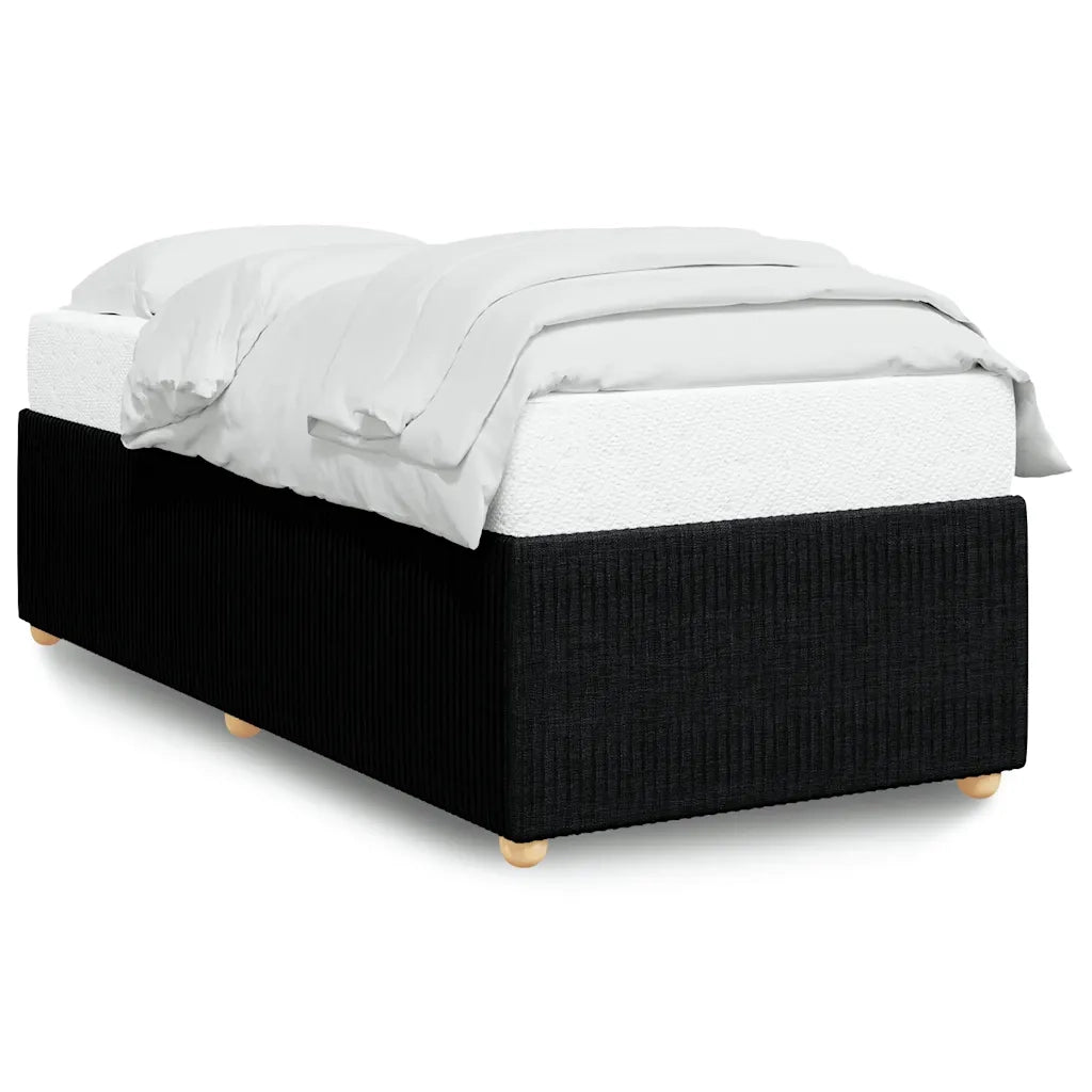 Giroletto senza Materasso Nero 100x200 cm in Tessuto 3284916