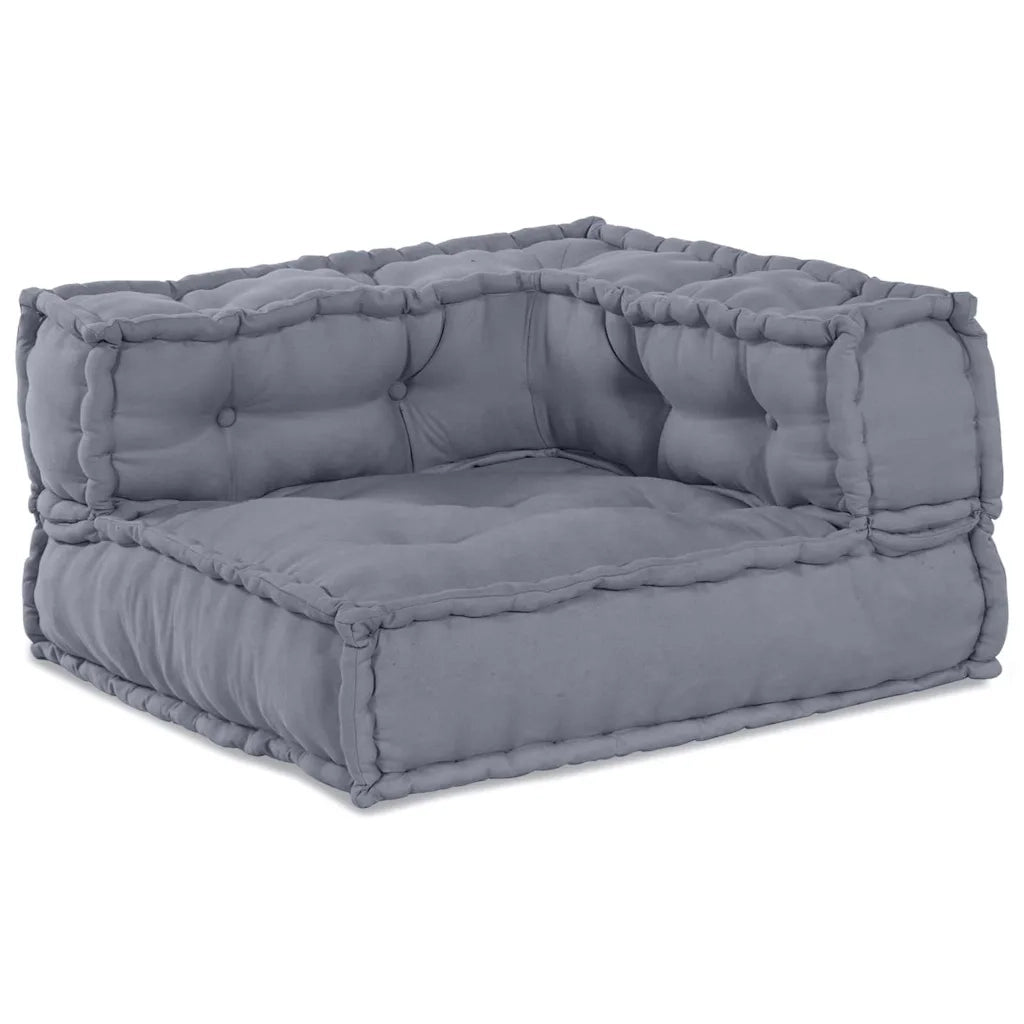 Unità di Divano Modulare 4 pcs Grigio Tessuto 3315093