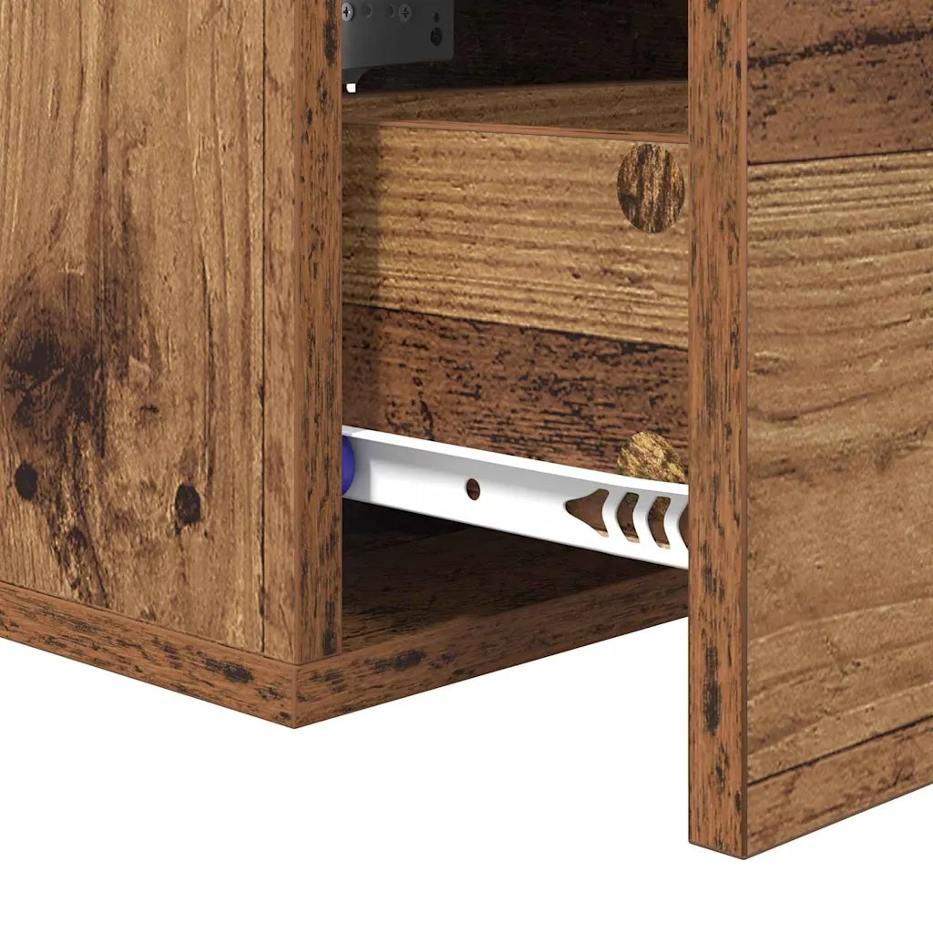 Armadio da Notte 2 pcs Legno vecchio 35 x 35 x 20 cm 882351
