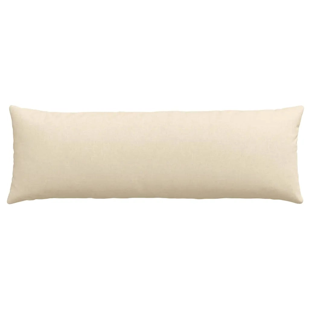 Cuscini da Divano 2 pcs Crema 120 x 40 cm Tessuto 42013789