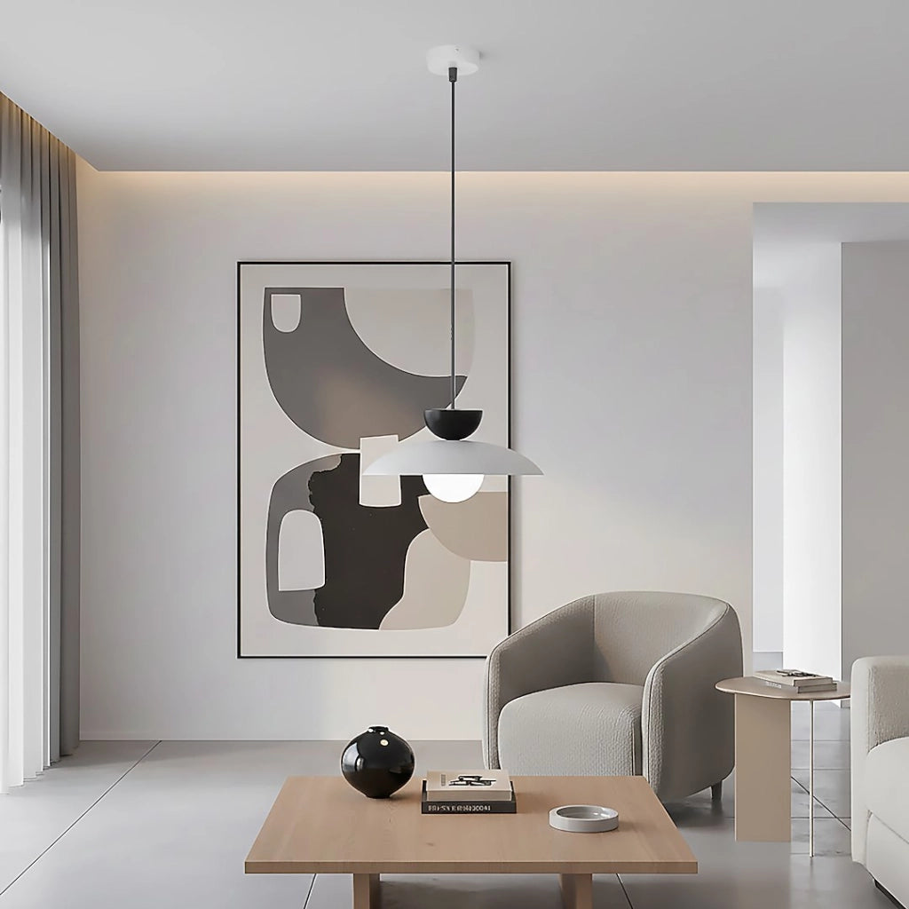 Lampada sospesa MULAN Emibig 1xG9 grigio nero bianco