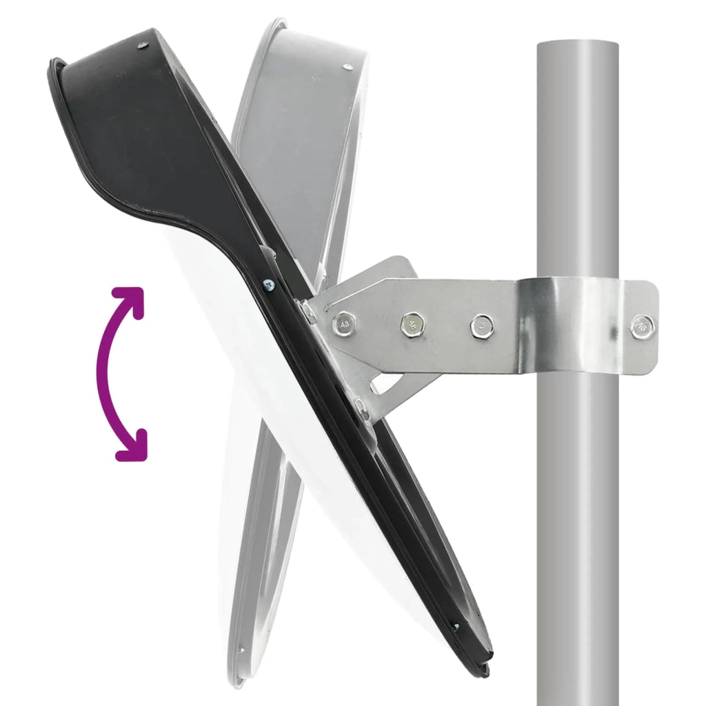 Specchio Traffico Convesso Nero Plastica PC per Esterni 30 cm 141679