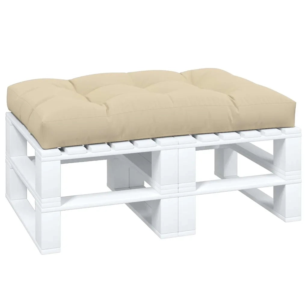 Cuscino per Pallet Beige 120x80x12 cm in Tessuto 360516