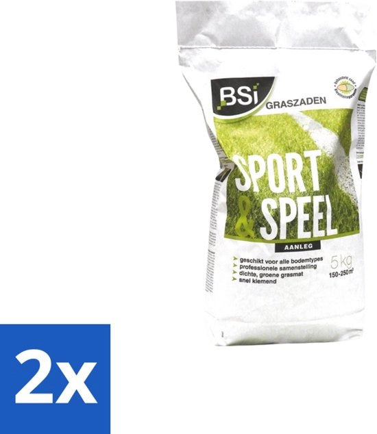Eccellente Erba Sportiva - Resistente e Durevole - 5 kg - Pacchetto Economico - 2 pezzi