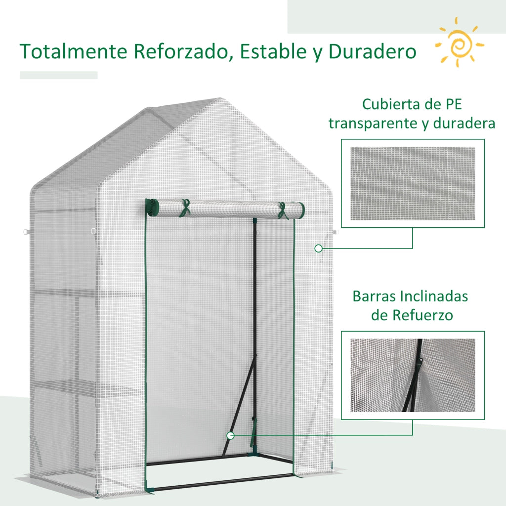 Serra da Giardino ¨C Minimal ¨C Bianco Acciaio 143x73x195 cm