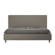 BS COM Letto senza rete imbottito 180x210 similpelle cappuccino