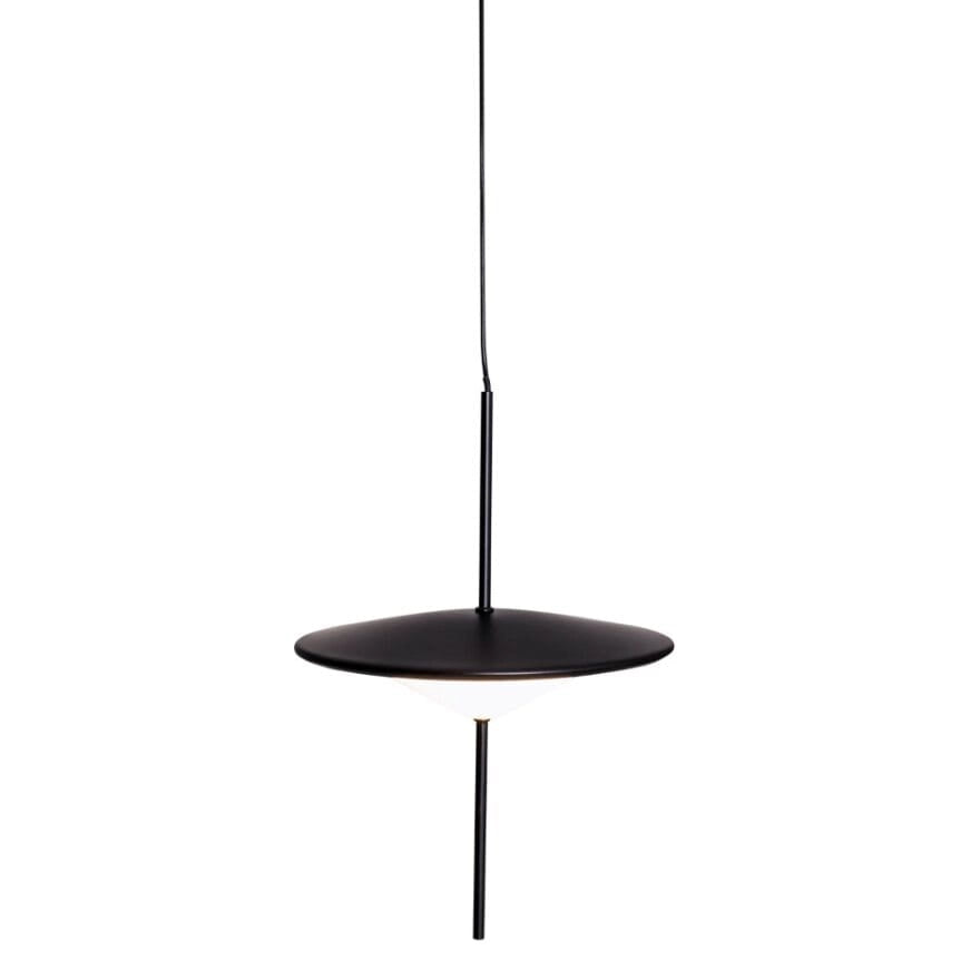 Lampada sospensione industriale nera Ø18 LED 12W Maxlight