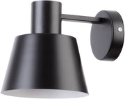 Applique classica nera interno bianco E27 15W DUNKA