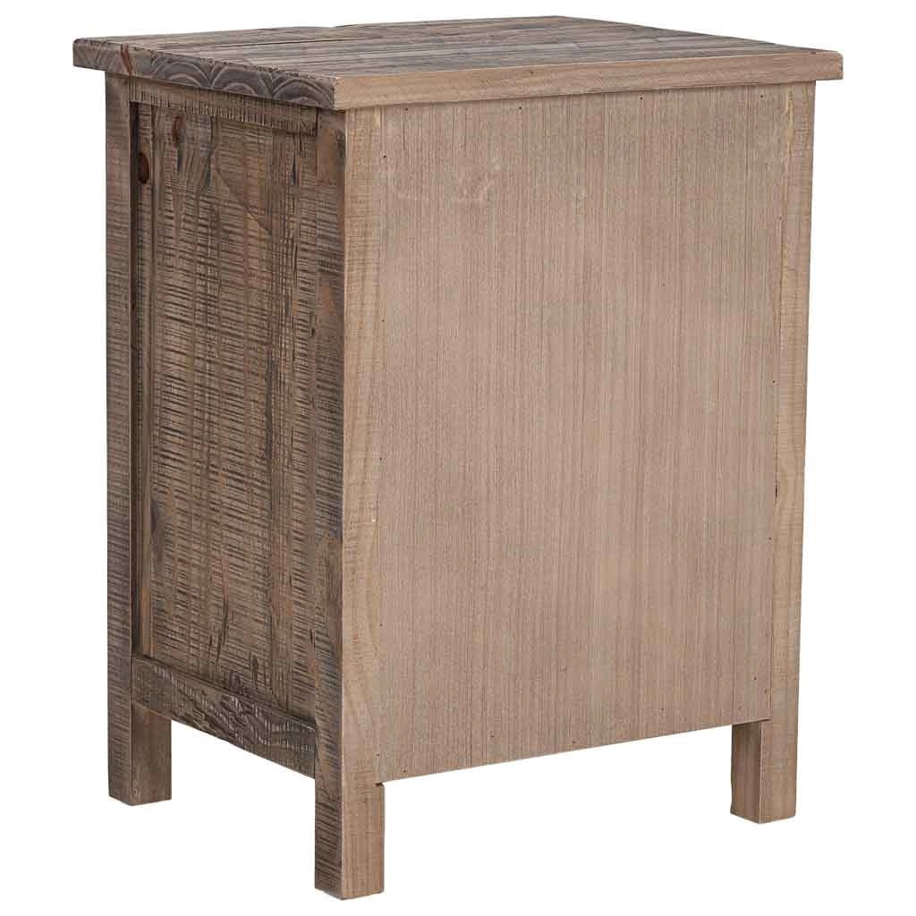 Comodino in legno marrone 50x40x65h cm