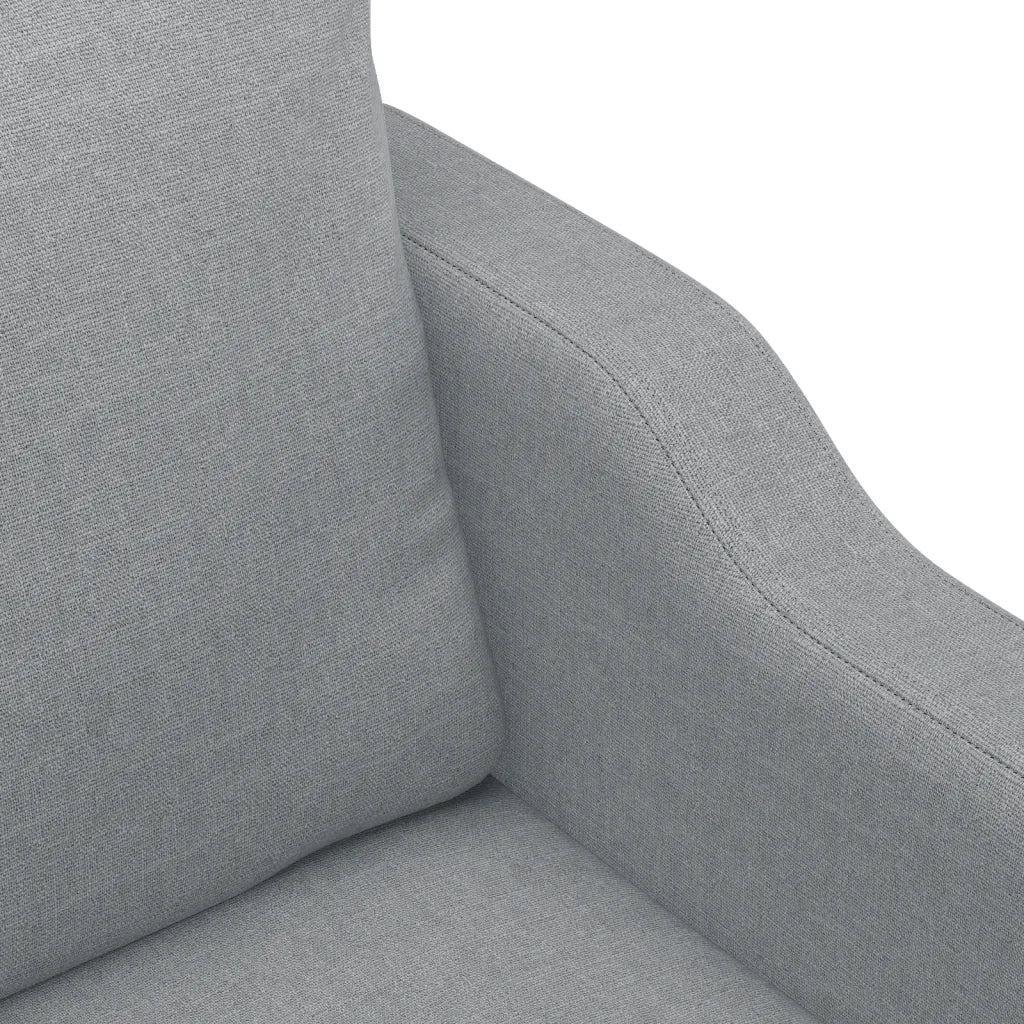 Divano a 2 Posti-Sofa 2 Posti Grigio Chiaro 140 cm in Tessuto 161140