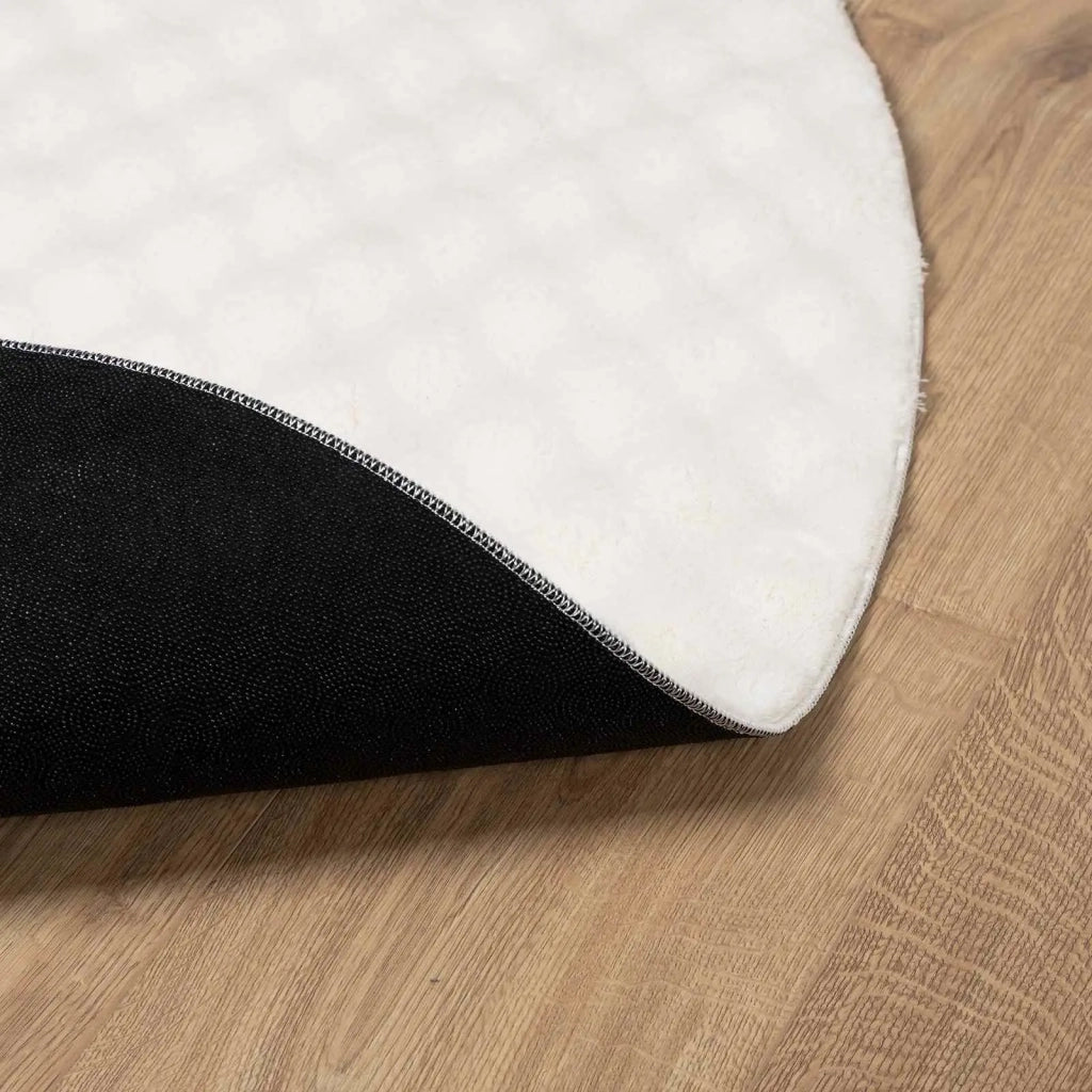 Tappeti per area Rotondo SIROLO Crema Ø 200 CM Poliestere 42022738