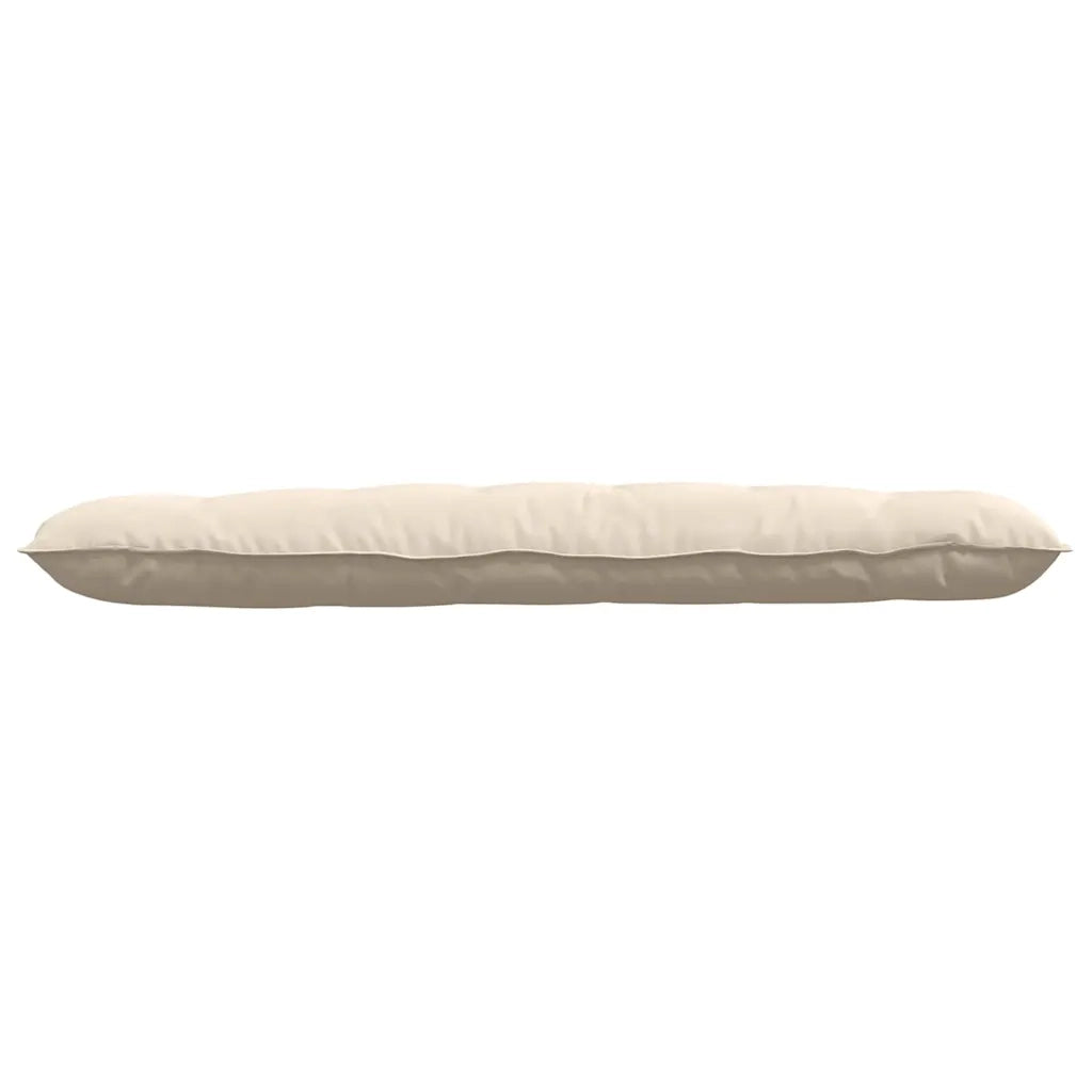 Cuscino per Schiena Beige 160 x 50 cm Tessuto in Microfibra 42014907