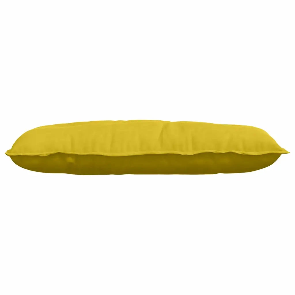 Cuscino per Schiena | Cuscino dorsale Giallo 100 x 50 cm Tessuto in Cords