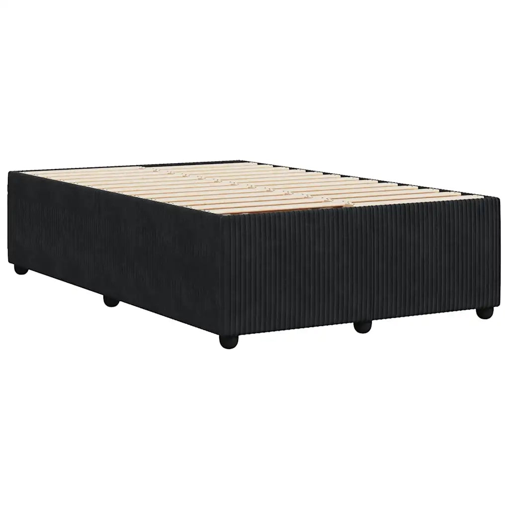 Giroletto senza Materasso Nero 120x190 cm Velluto 3284996
