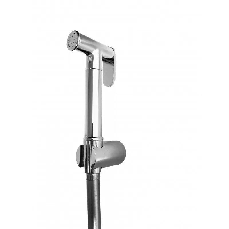 Kit idroscopino doccetta wc con flessibile e supporto, tutto ottone