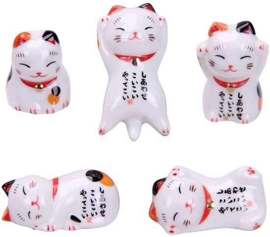 Sostegno per Cucchiai con Forma di Gatto - Supporto per Cucchiai e Forchette - Decorazione per la Casa - Resistente fino a 1300 Gradi - Sostegno per Servizio da Tavola
