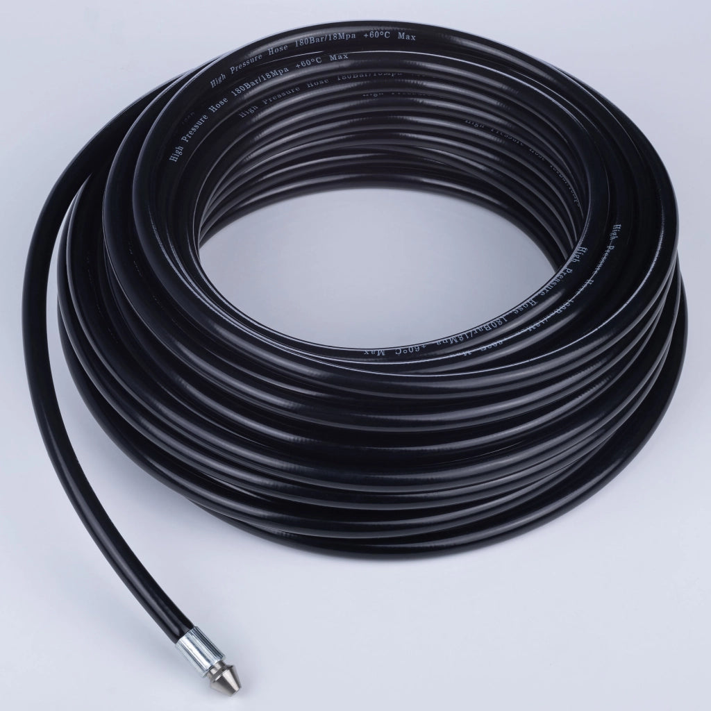 Tubo di Pulizia per Fognature 15m – Compatibile con Idropulitrice Kärcher K2-K7 | Pressione 160 Bar, Temperatura 60°C