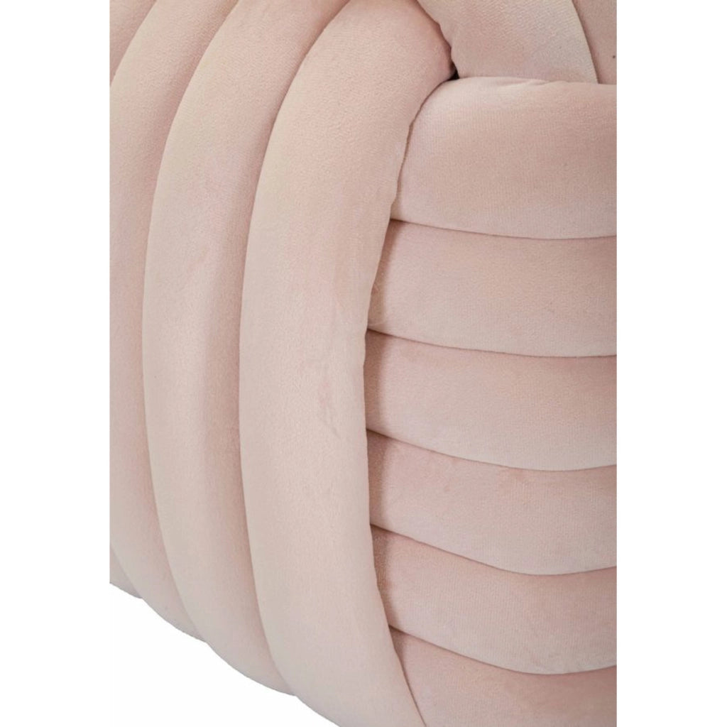 Pouf Gomitolo 5, Rosa, Cotone, 45x45x45 cm