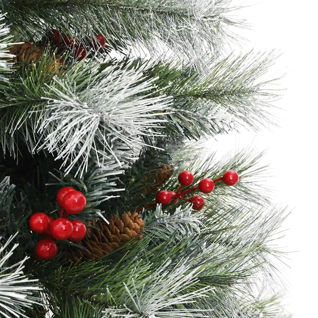 Albero di Natale artificiale Verde e bianco 120 cm 3395163