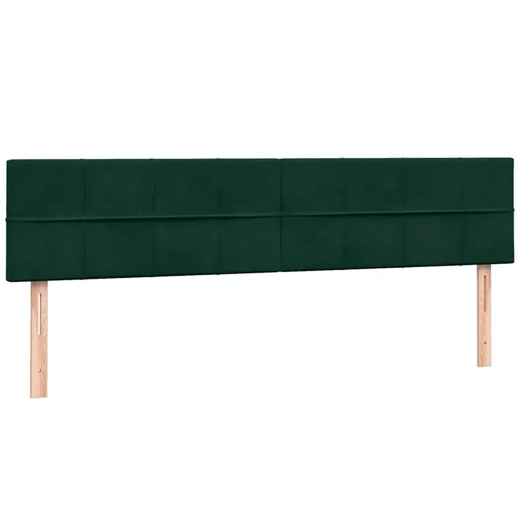 Giroletto a Molle con Materassi Verde Scuro 180x220 cm Velluto 3317580