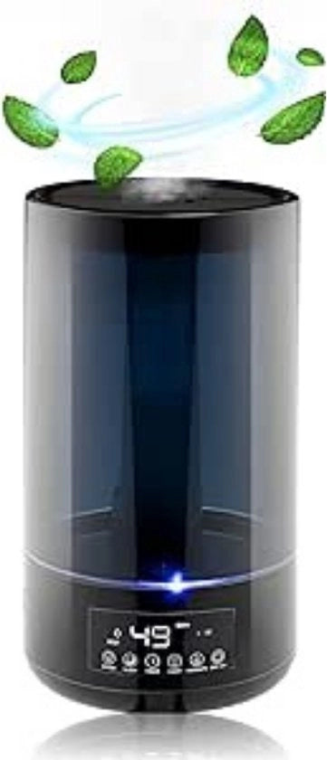 Multifunzionale umidificatore - 4,3L Capacità - Hygrometro e Timer - Con Lampada Notturna Questo umidificatore multifunzionale offre non solo un'umidità ottimale dell'aria, ma diffonde anche oli essenziali per un ambiente profumato.
