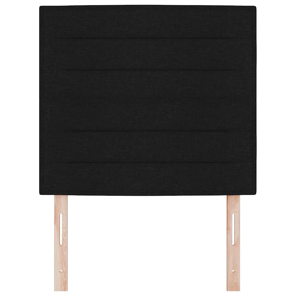 Testiera LED con strisce LED con testiera Nero 80 cm Tessuto 3338267