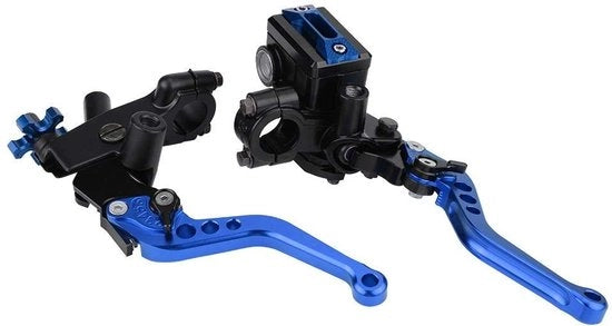Manopole di Accensione e Cambio Universali Blu - Aluminio CNC - 7/8" (22mm)