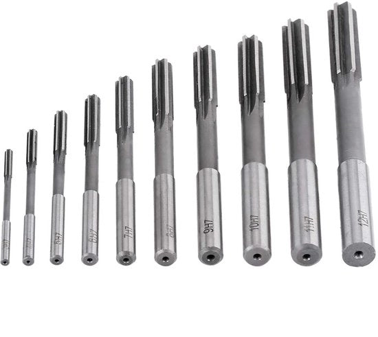 Set di lettura di tensione di alta qualità - 10 pezzi - 3-12mm - Rammelli di precisione - Adatto per lavorazione di metallo