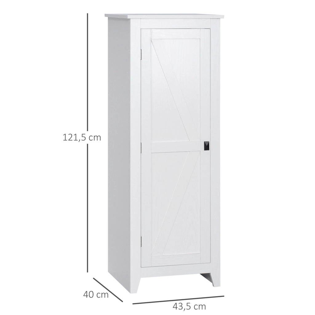 Armadio Bianco con 3 Ripiani Regolabili ¨C Minimal ¨C 120 cm