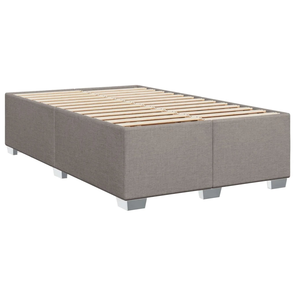 Letto con Box Spring, Materasso e LED Tortora 120 x 190 cm 3451907