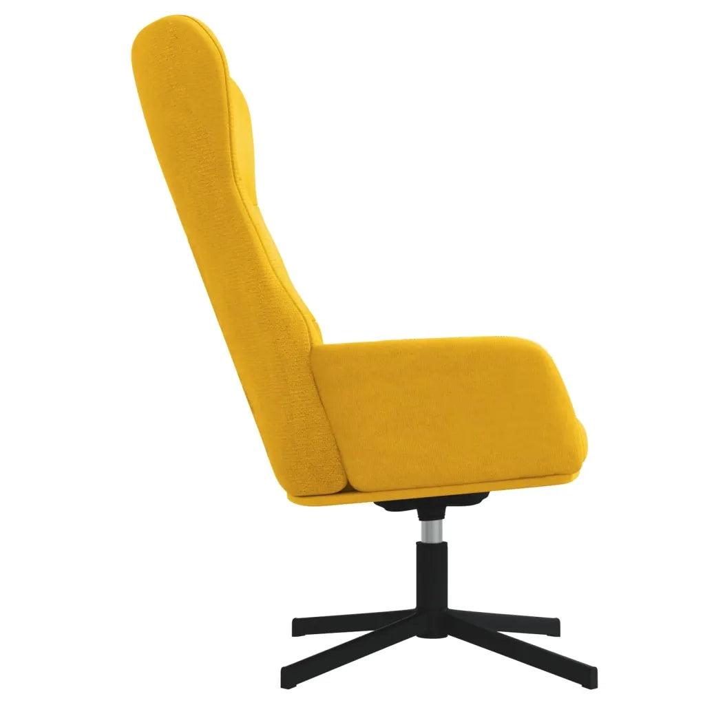 Sedia Relax Giallo Senape in Velluto 341115